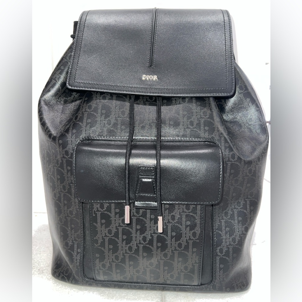 Dior Oblique leather galaxy backpack - Picture 2 of 6